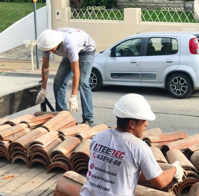 colocación tejas curvas